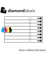 Diamondlabels 25x254mm mat papier