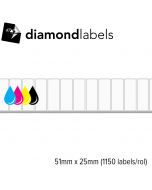 Diamondlabels 51x25mm mat papier