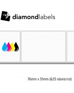 Diamondlabels 76x51mm mat papier