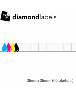 Diamondlabels 35x35mm mat papier