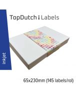 TopDutch Labels 65x230mm banderol papier met structuur