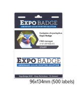 ExpoBadge 96x134mm + 2 vouchers (500 stuks)