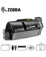 Zebra ZXP Series 9 300dpi Retransfer cardprinter dubbelzijdig magneet & contact & MIFARE® encoder met dubbelzijdige laminator USB/eth