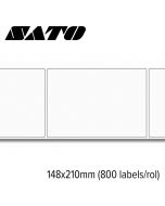 Sato Vellum Standaard 148x210mm voor mid-range en high-end printers (800 labels/rol)