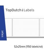 TopDutch Labels 51x25mm mat papier