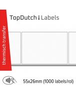 TopDutch Labels 55x26mm glanzend kunststof met Ntag 213