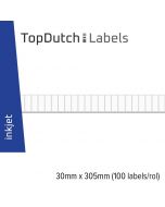 TopDutch Labels 30mm rond mat papier met Ntag 216