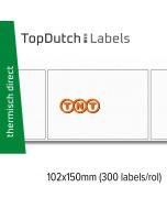 TopDutch Labels 102x150mm TNT verzendetiketten 1 rol á 300 labels