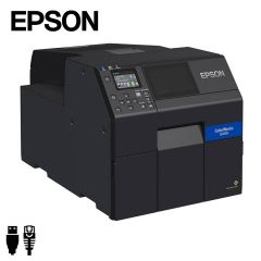 Epson Colorworks CW-C6000Ae industriële inkjet labelprinter USB ethernet met automatische papiersnijder (C31CH76102) - zij aanzicht