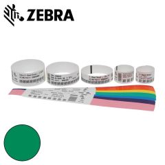 Zebra polsband Fun kleefsluiting (25x254mm) groen voor HC100 (6x350 stuks)