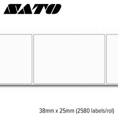 Sato Vellum Standaard 38x25mm voor desktop printers (2580 labels/rol)
