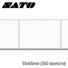 Sato Top Thermal Standaard 55x65mm voor desktop printers (350 labels/rol)