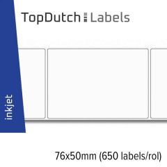 TopDutch Labels 76x50mm mat papier