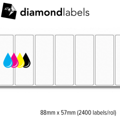 Diamondlabels 88x57mm mat papier