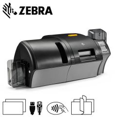 Zebra ZXP Series 9 300dpi Retransfer cardprinter dubbelzijdig contact & MIFARE® encoder met dubbelzijdige laminator USB/ethernet