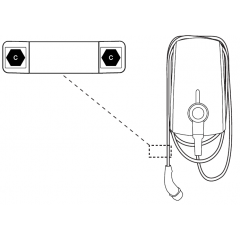 EVBox EN 17186 C-label for cable stations (20x95mm)