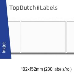 TopDutch Label 102x152mm glanzend papier