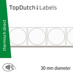 TopDutch Labels 30mm rond mat papier met MIFARE Classic® EV1