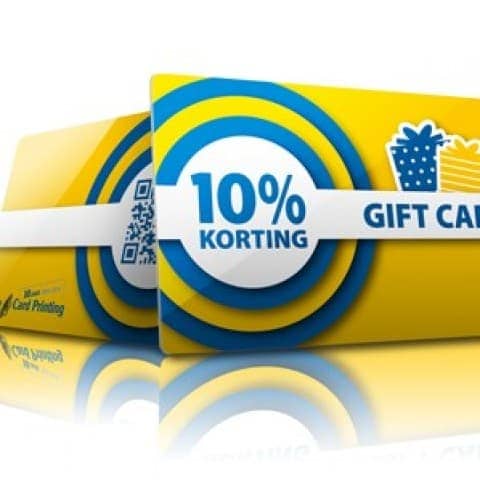 Giftcards leveren meer op dan ze kosten